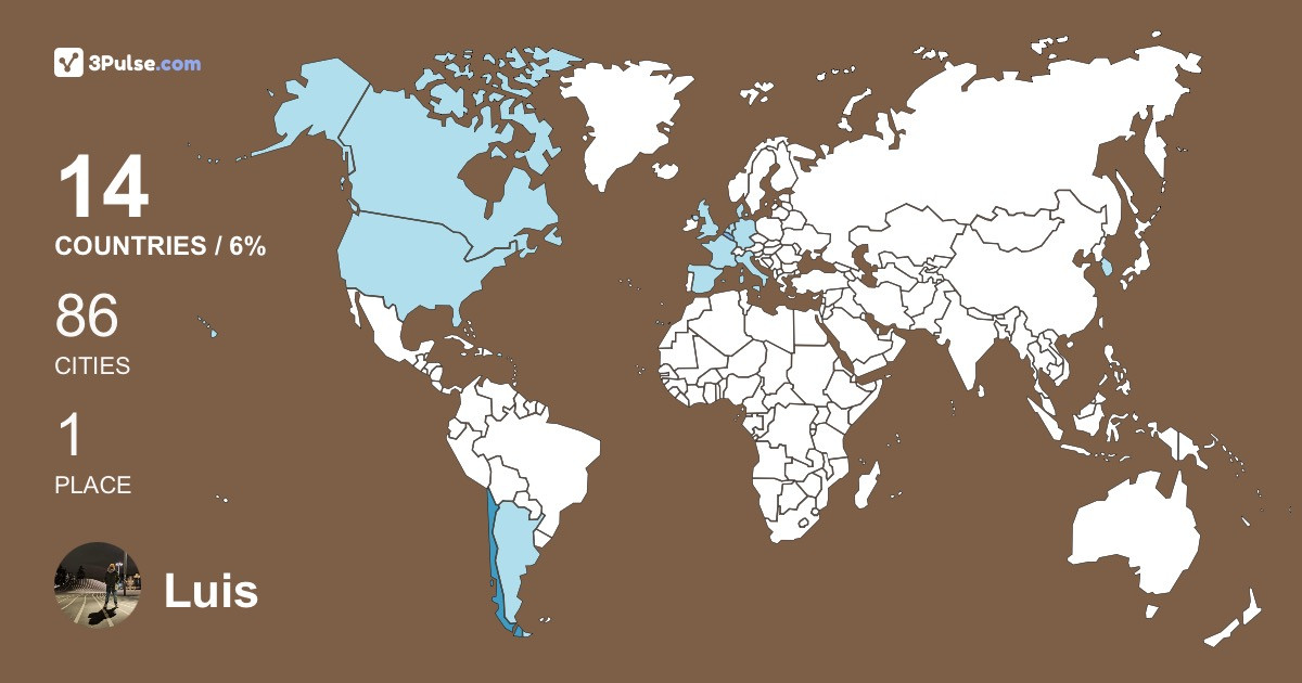 Изображение Карты путешествий Luis Montecinos-Valenzuela