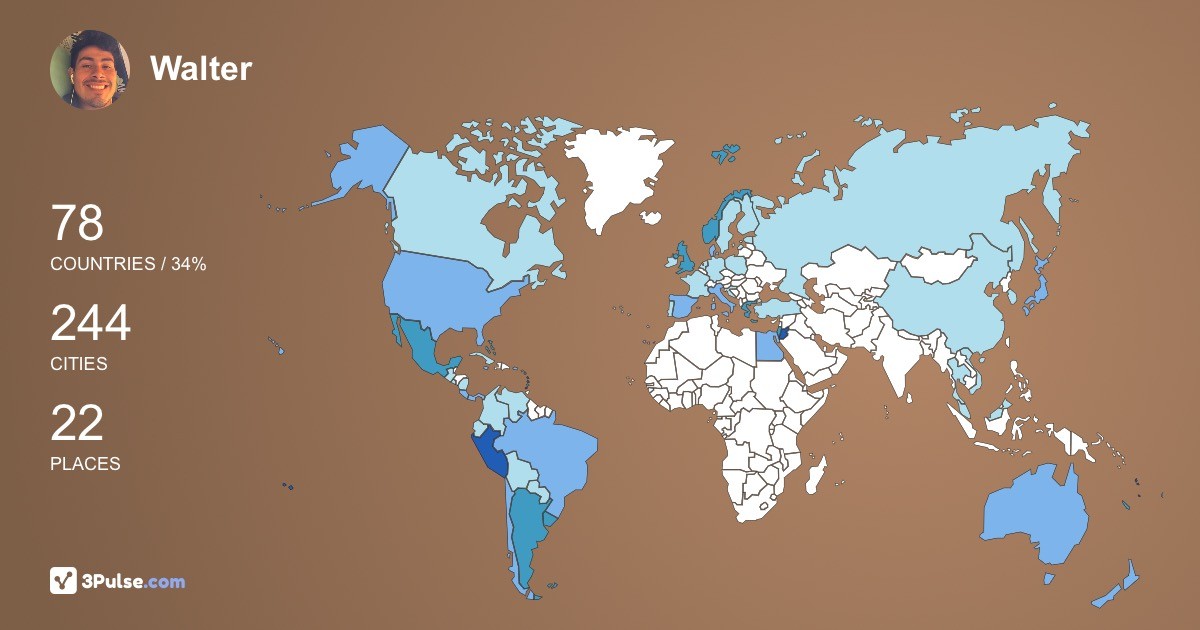Изображение Карты путешествий Walter Perez