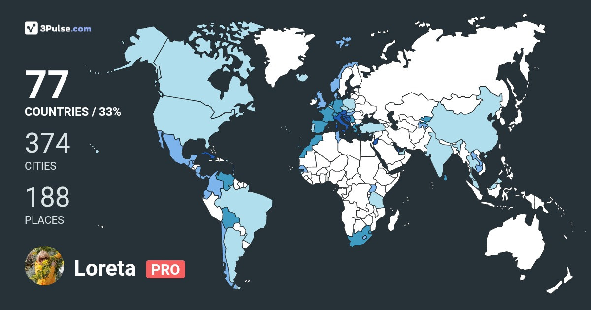 Изображение Карты путешествий Loreta Vlahovi-Ltta
