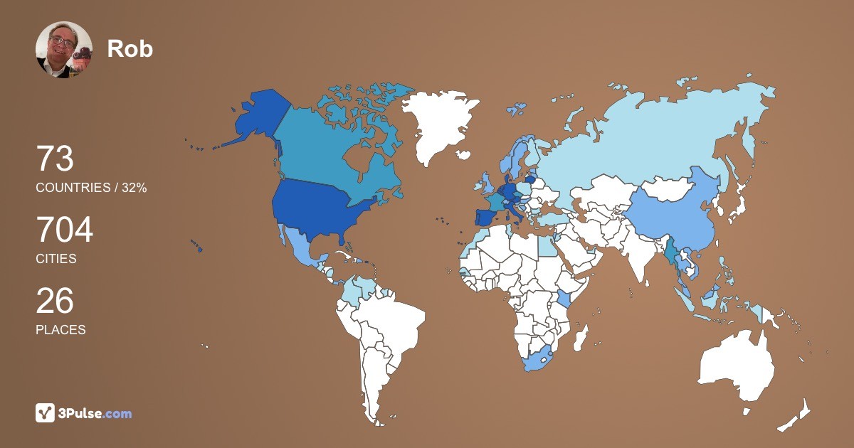 Изображение Карты путешествий Rob Berting