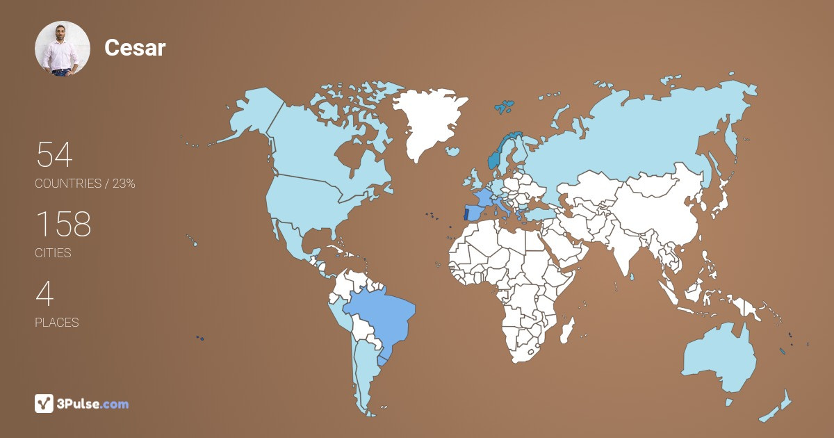 Изображение Карты путешествий Cesar Lourenco