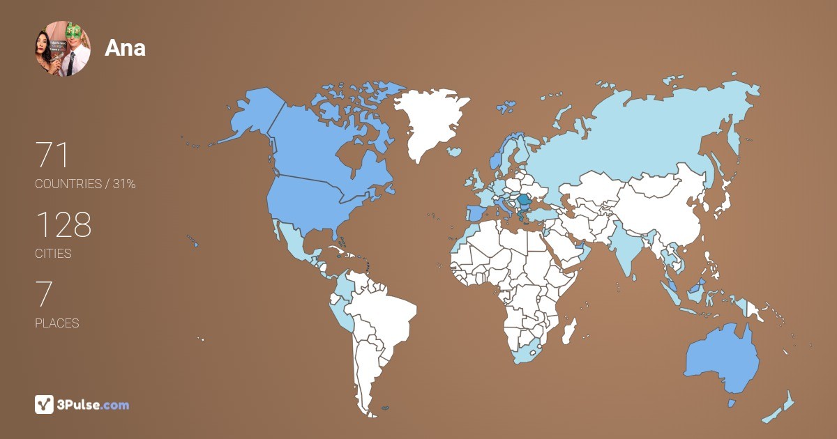 Ana Grigore-Malherbe's Travel Map Image