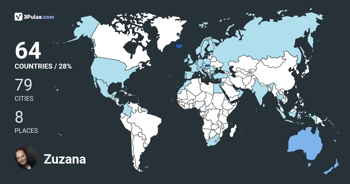 Zuzana Subovicsov's Travel Map Image