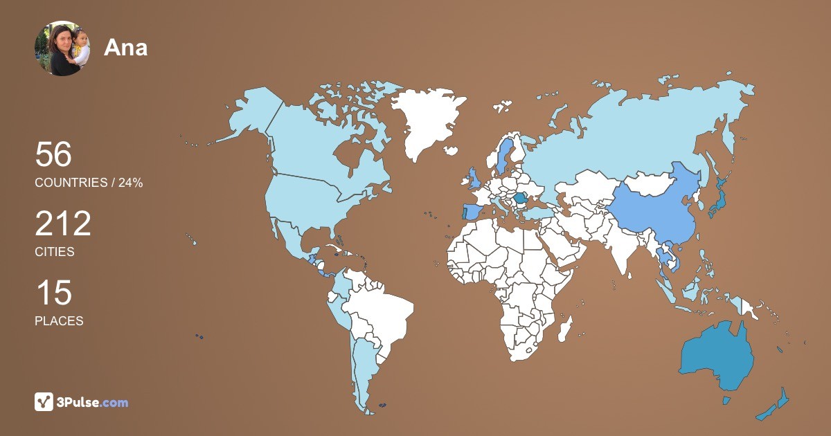 Изображение Карты путешествий Ana Mocanu