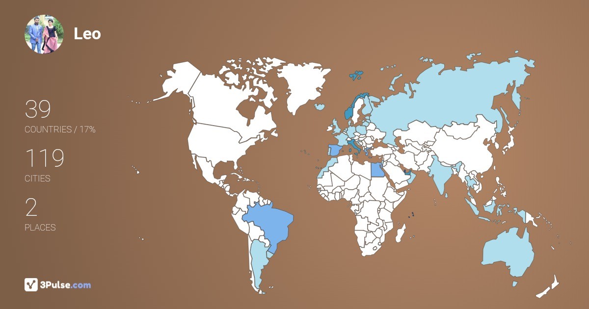 Изображение Карты путешествий Leo Thomas