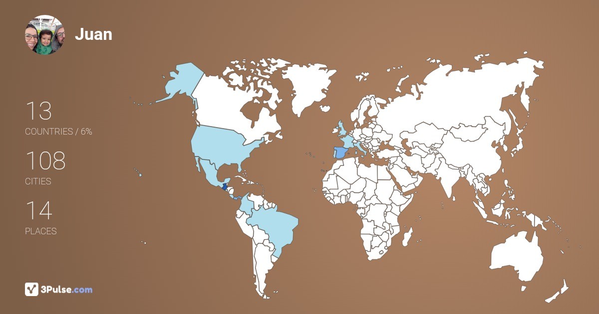 Изображение Карты путешествий Juan Guerrero