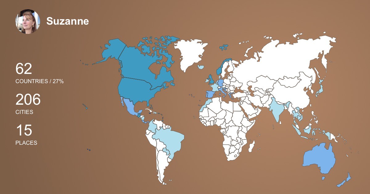 Изображение Карты путешествий Suzanne Evon