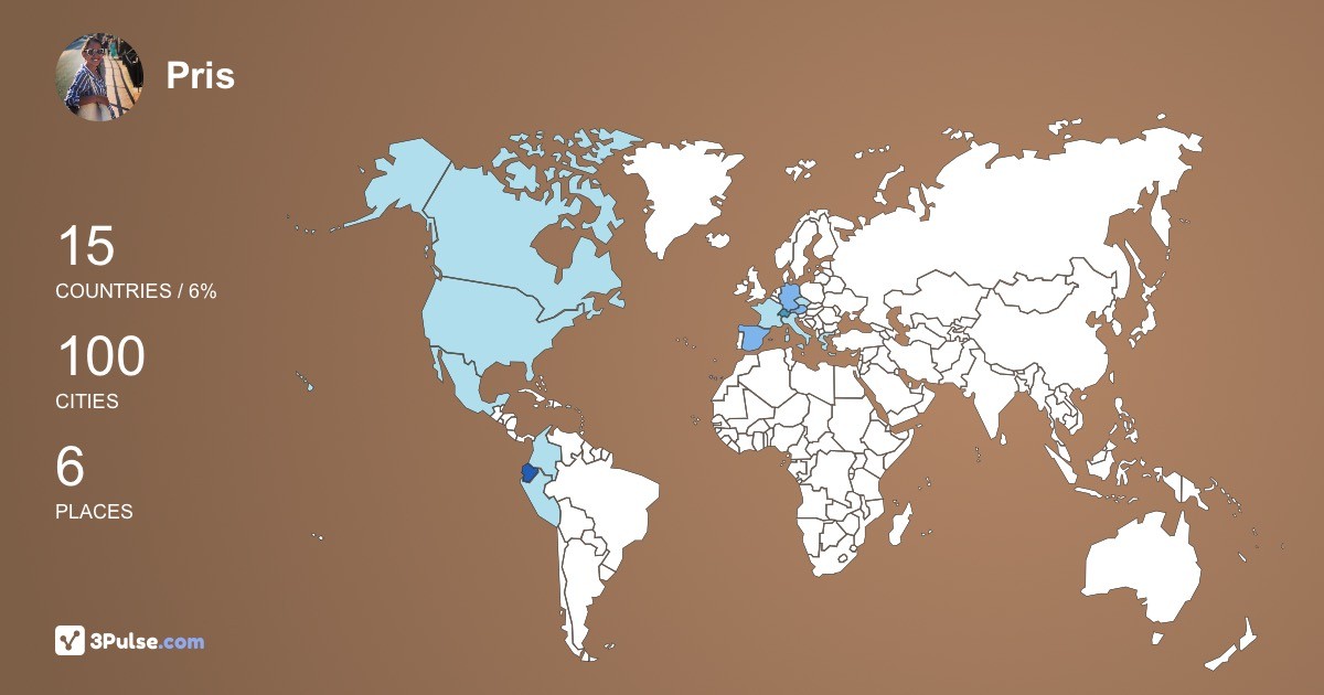 Изображение Карты путешествий Pris Gc