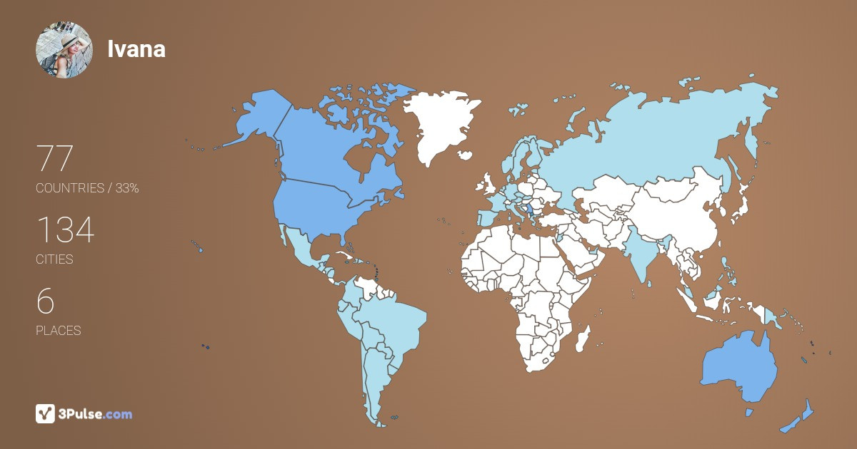 Изображение Карты путешествий Ivana Ristic