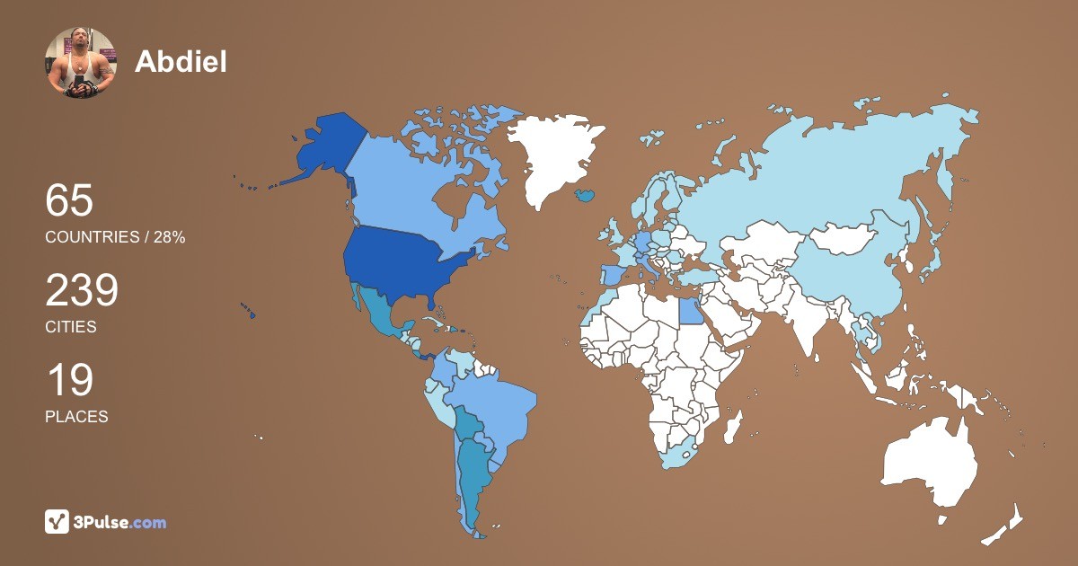 Abdiel Alexis's Travel Map Image