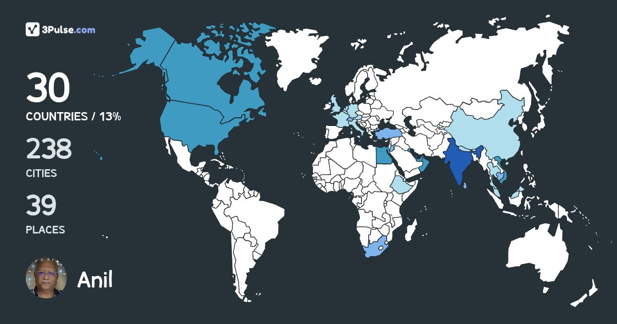 Изображение Карты путешествий Anil Karkare