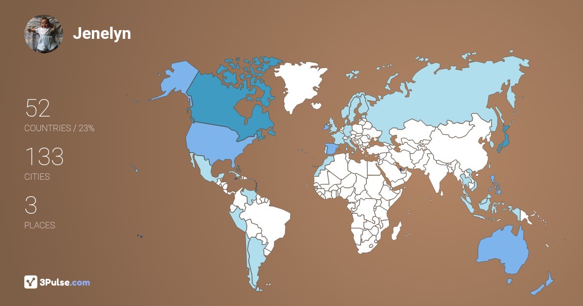 Jenelyn Balbin's Travel Map Image