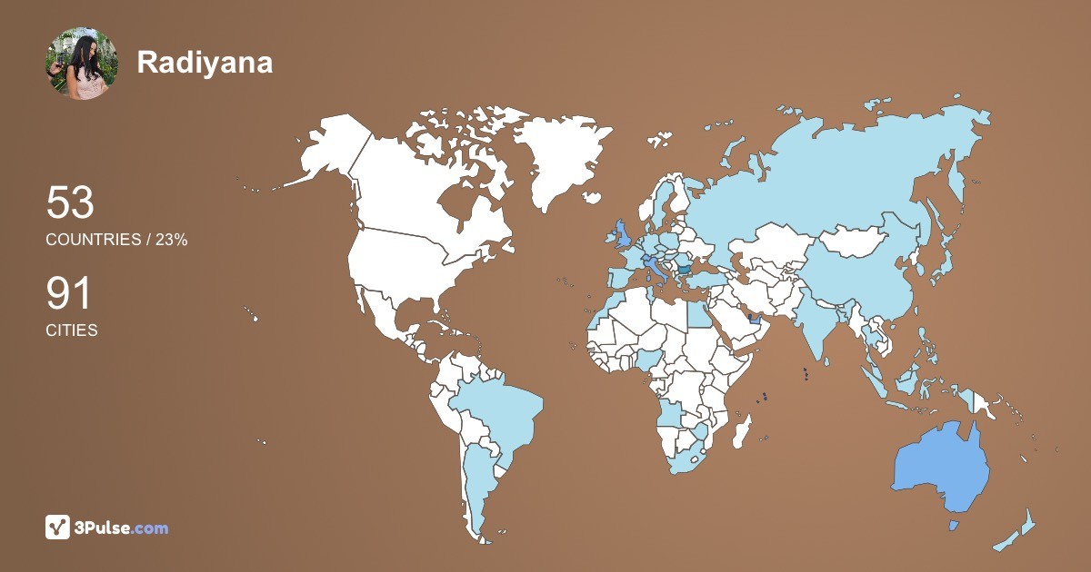 Изображение Карты путешествий Radiyana Stefanova