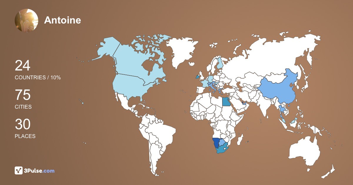 Изображение Карты путешествий Antoine Smith