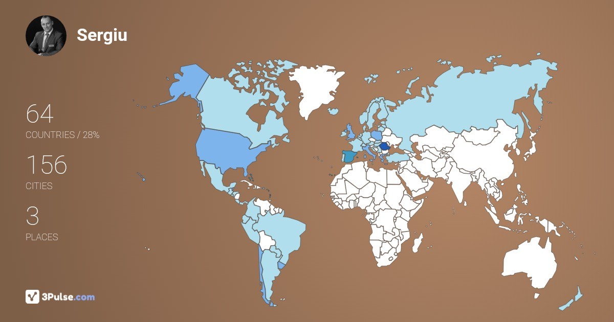 Sergiu Anton's Travel Map Image