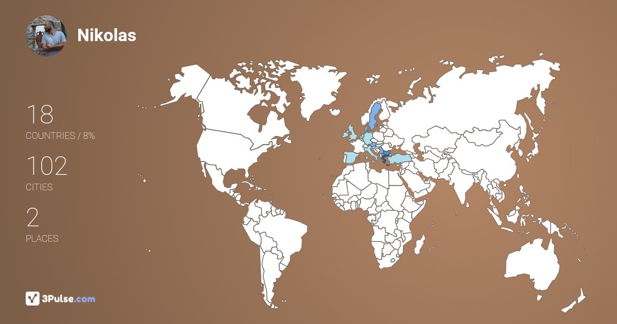 Nikolas Ioannidis's Travel Map Image
