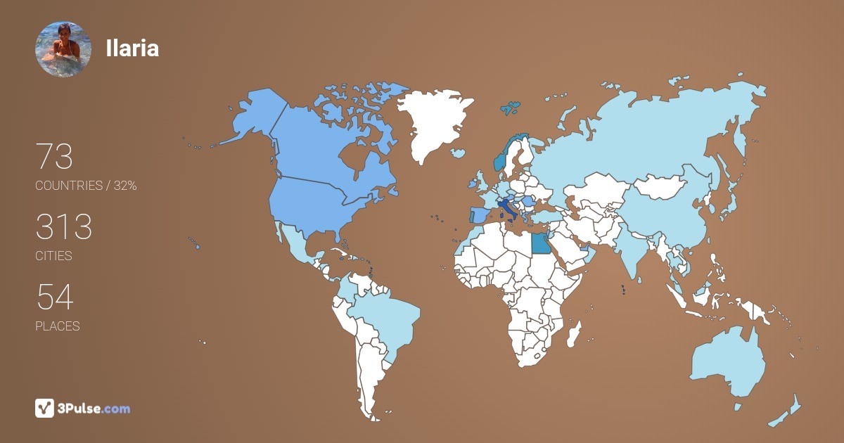 Ilaria Temporelli's Travel Map Image