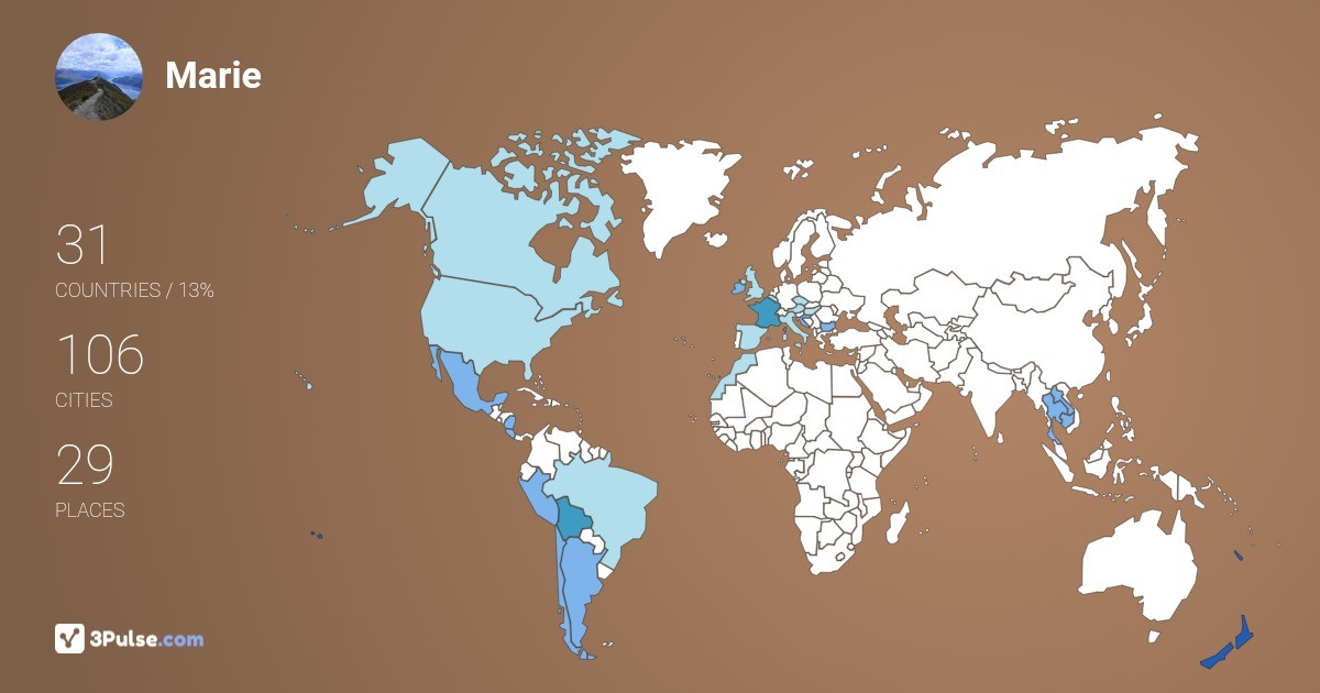 Изображение Карты путешествий Marie Heisenberg
