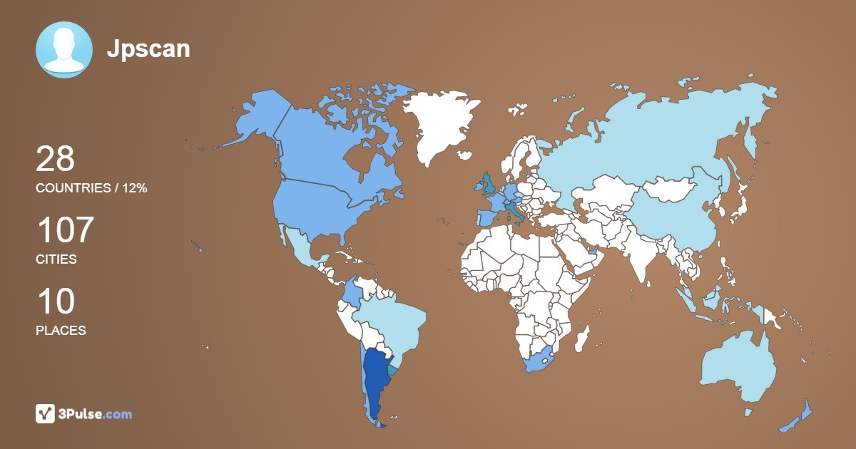 Jpscan's Travel Map Image