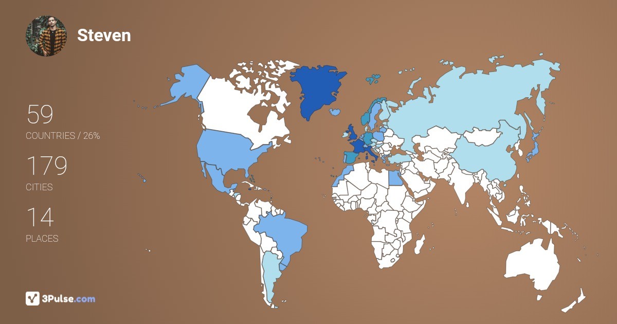 Изображение Карты путешествий Steven Torregrossa