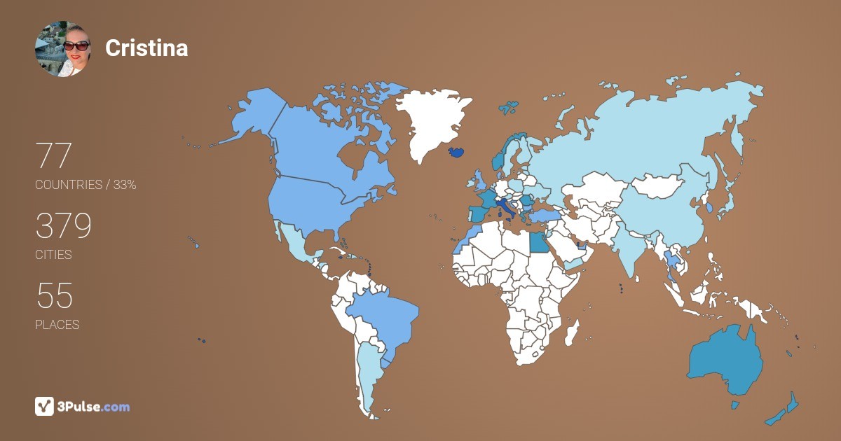 Изображение Карты путешествий Cristina Racaru