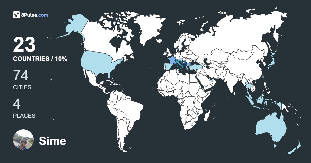 Изображение Карты путешествий Sime Lazovski