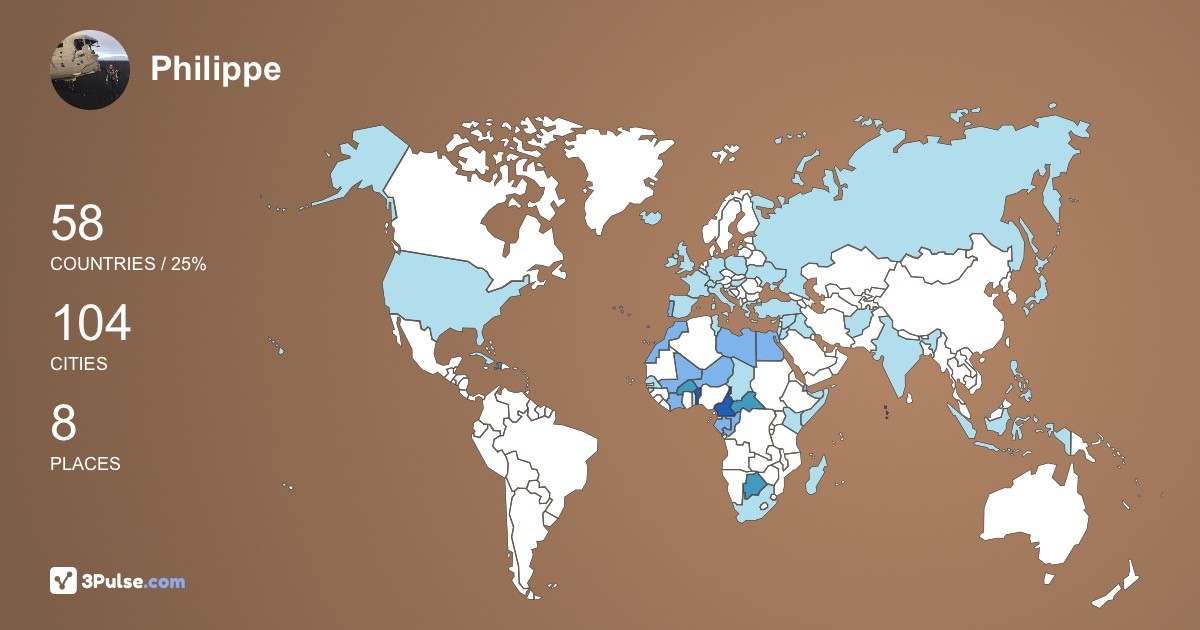 Изображение Карты путешествий Philippe de-Poulpiquet
