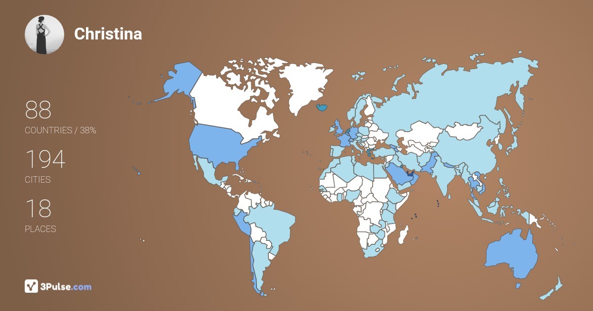 Christina Liarandrikopoulou's Travel Map Image