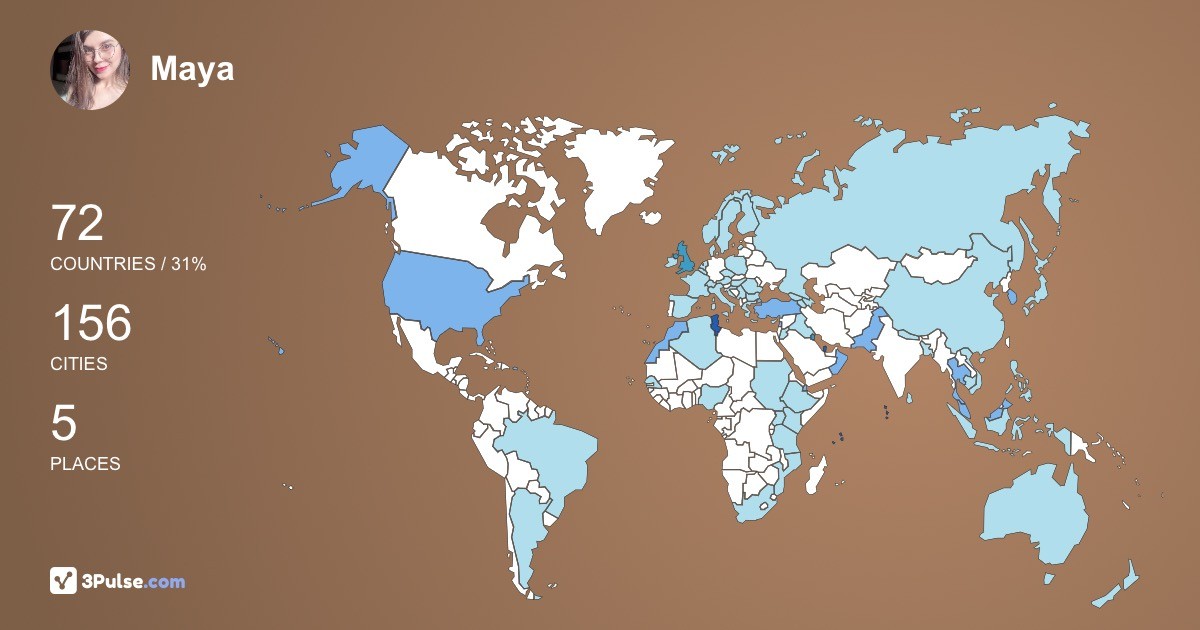 Изображение Карты путешествий Maya Yacoubi