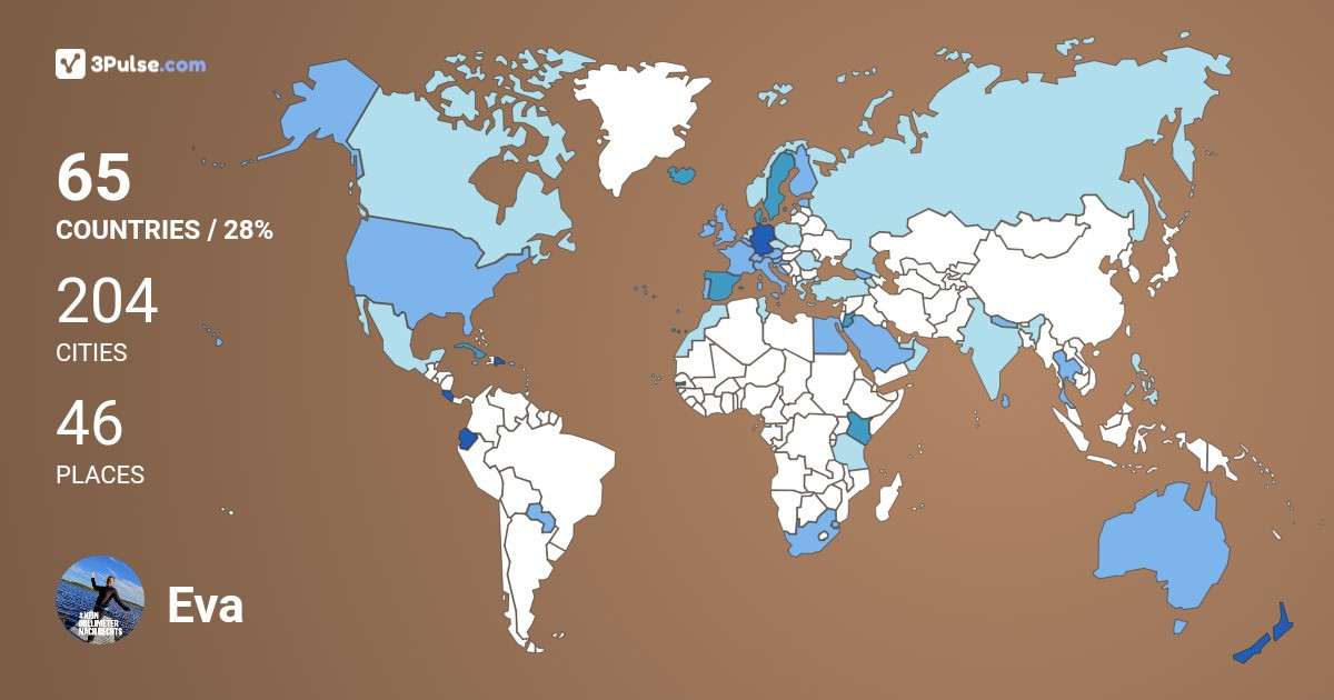 Eva Lotte's Travel Map Image