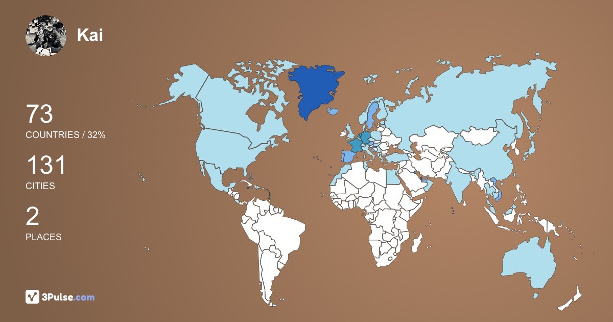 Изображение Карты путешествий Kai Lindengrn