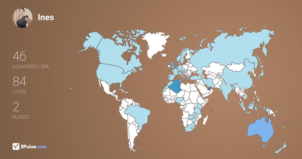 Изображение Карты путешествий Ines Rania