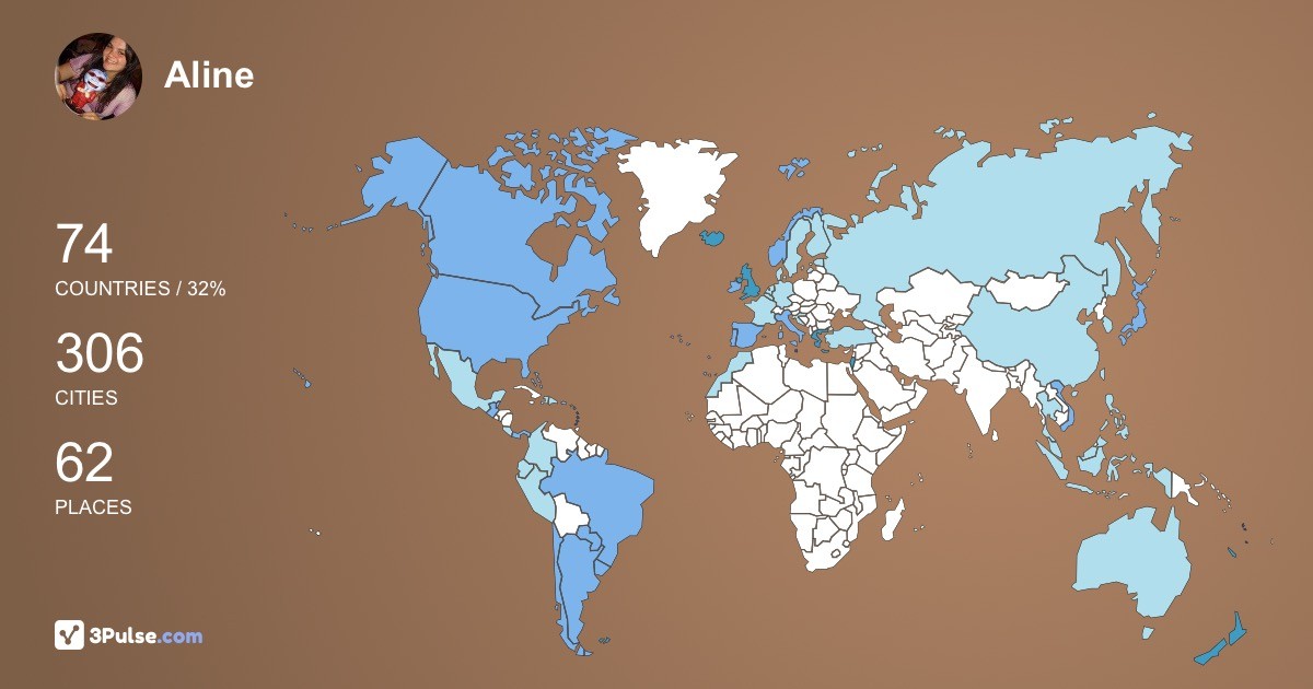 Изображение Карты путешествий Aline Hollanda