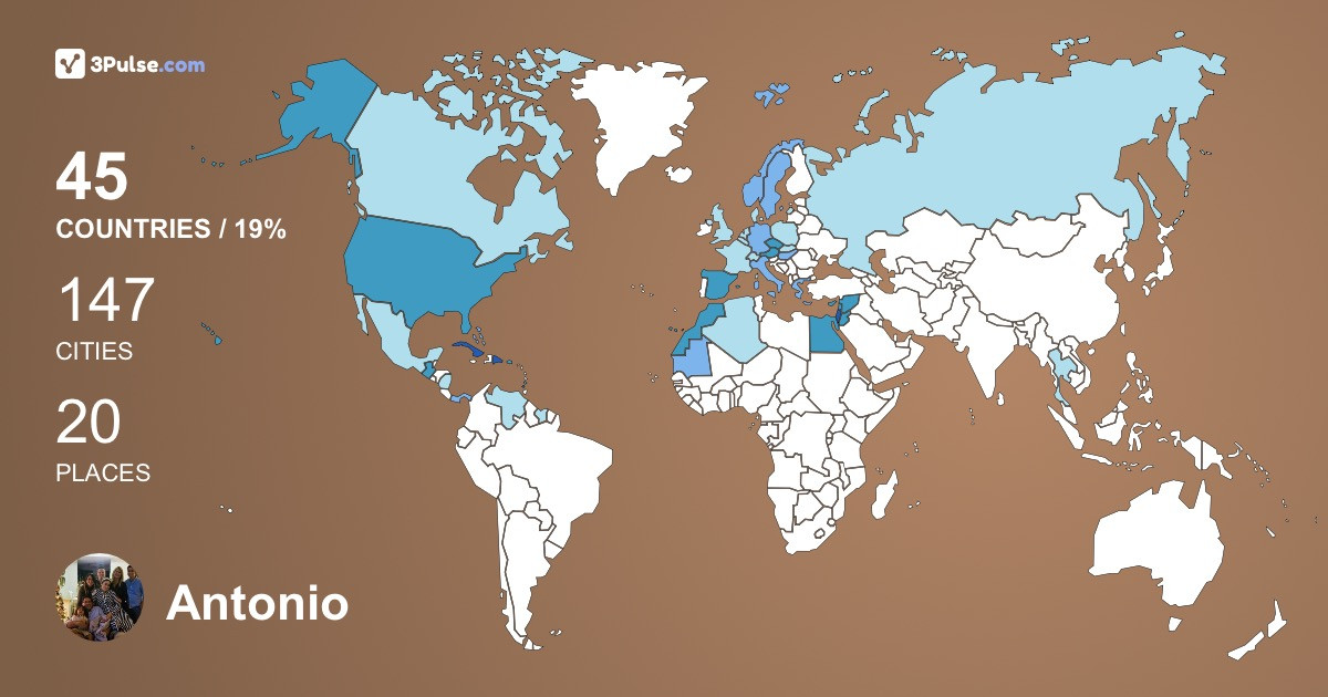 Изображение Карты путешествий Antonio Sainz-Leyva
