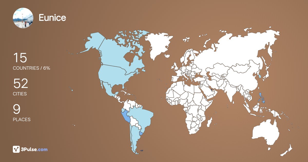 Eunice Delos-Reyes's Travel Map Image
