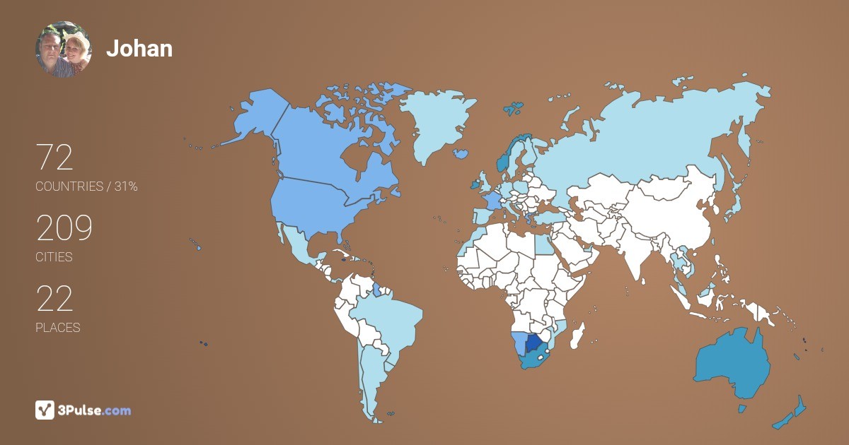 Изображение Карты путешествий Johan Haupt