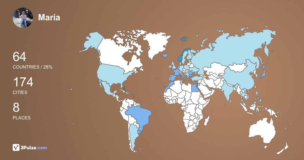 Изображение Карты путешествий Maria Gavrilescu