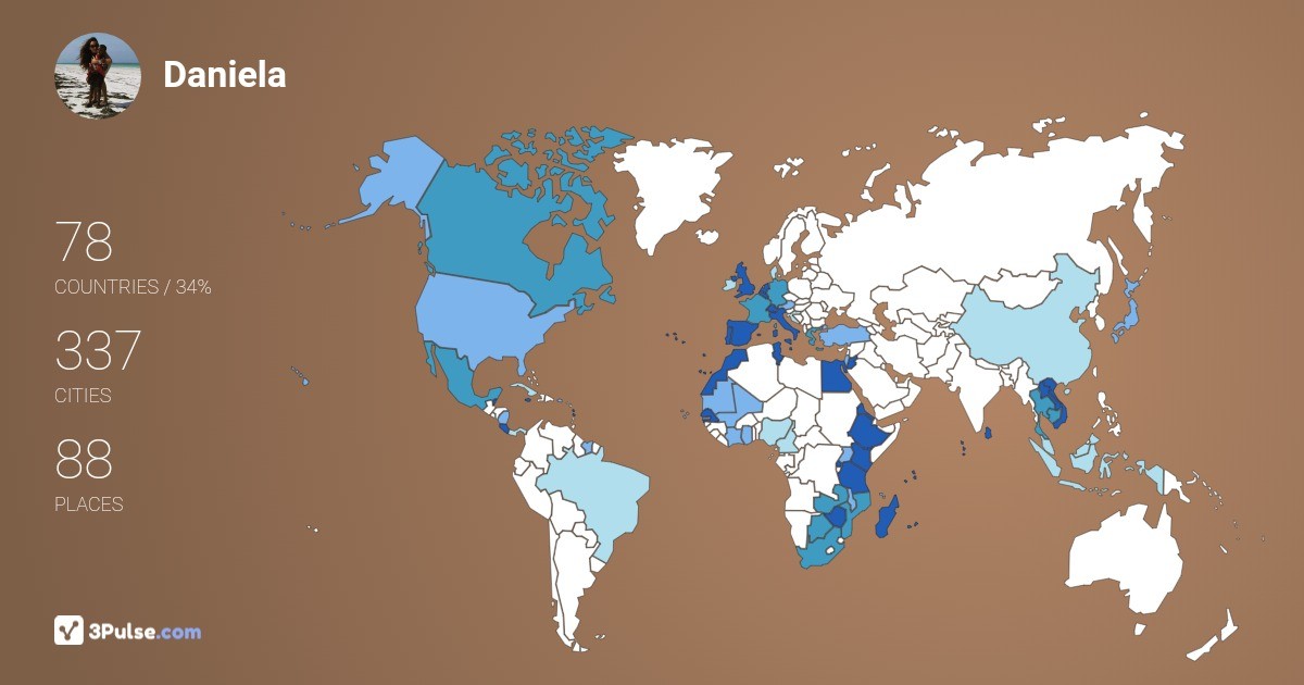 Изображение Карты путешествий Daniela Maggi