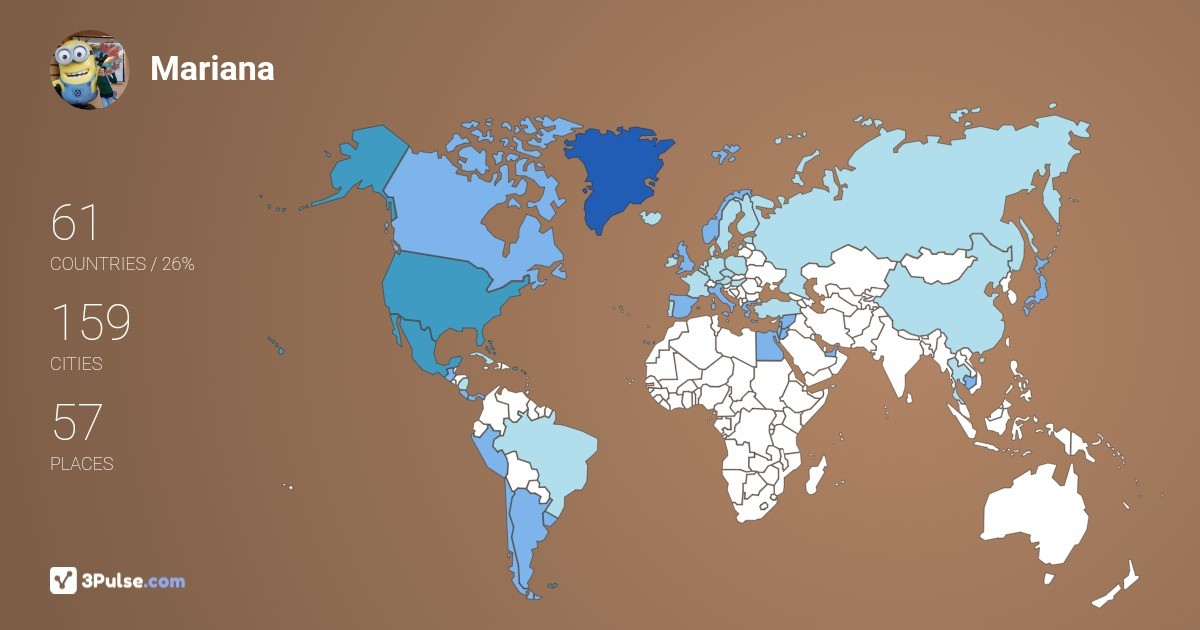 Mariana Pardo's Travel Map Image