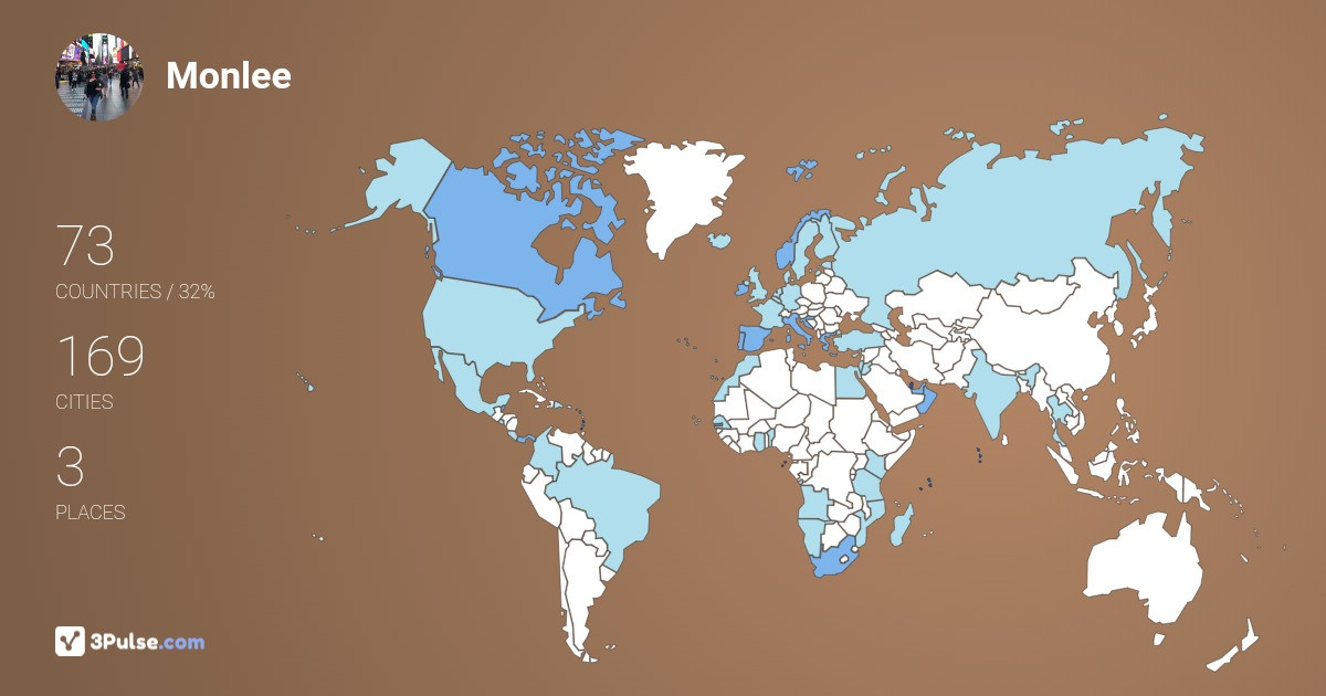 Изображение Карты путешествий Monlee March