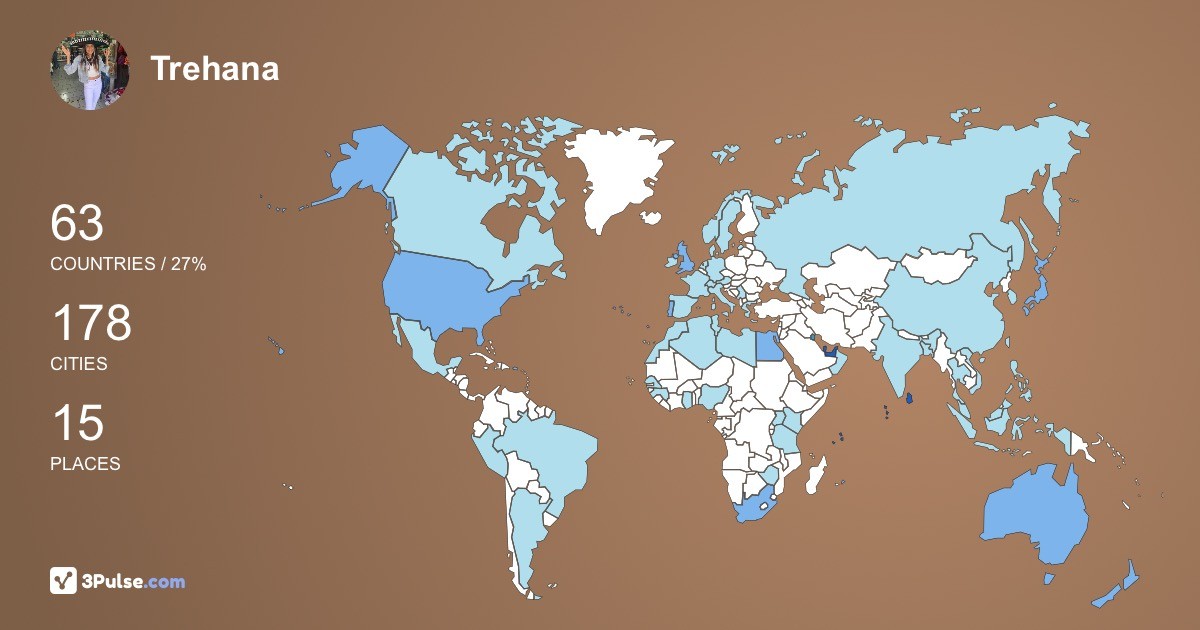 Изображение Карты путешествий Trehana Alexander