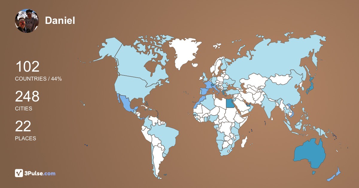 Изображение Карты путешествий Daniel DuPont