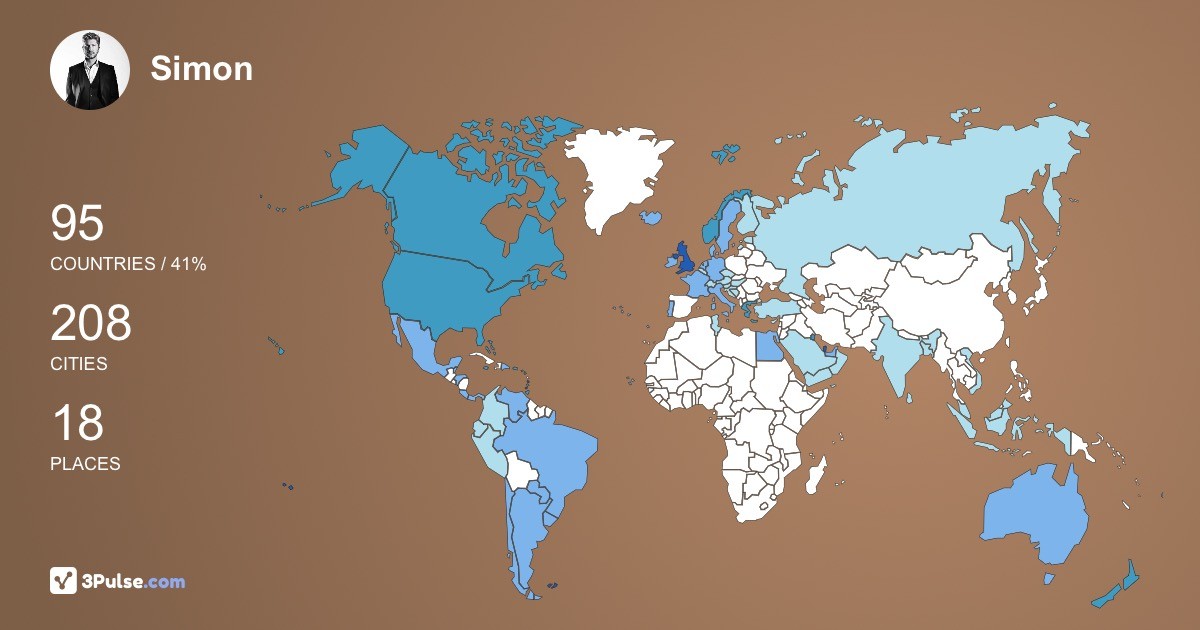 Изображение Карты путешествий Simon Breen