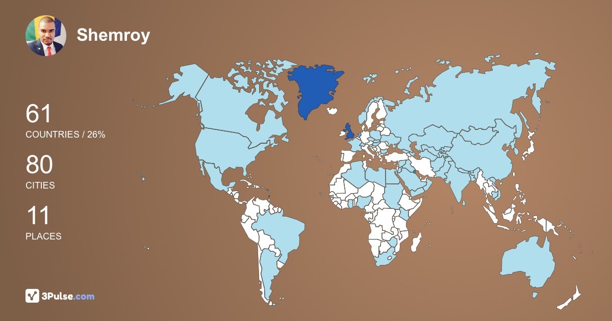Изображение Карты путешествий Shemroy Roberts-DaSilva