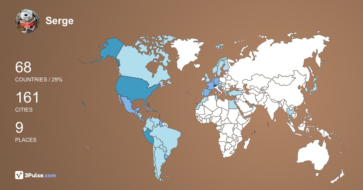 Изображение Карты путешествий Serge SiVa