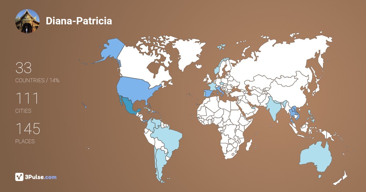Изображение Карты путешествий Diana-Patricia Osorio-M