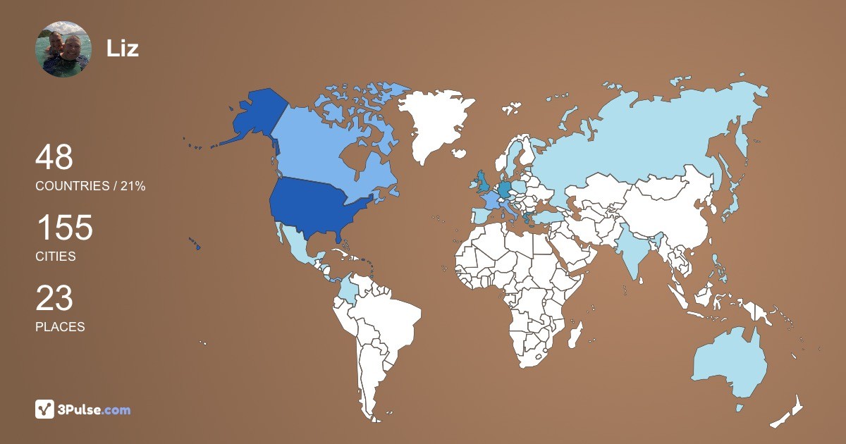 Изображение Карты путешествий Liz Halle