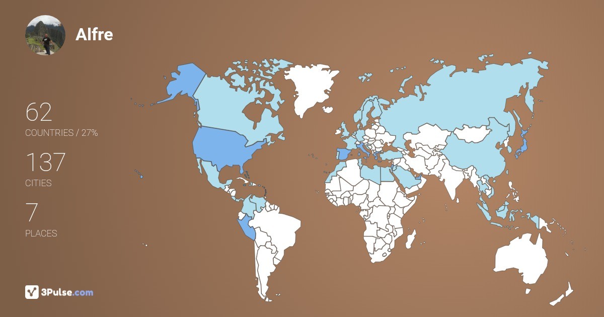 Alfre CCastillo's Travel Map Image