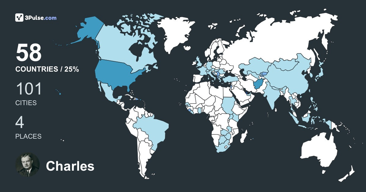 Изображение Карты путешествий Charles Hardaway