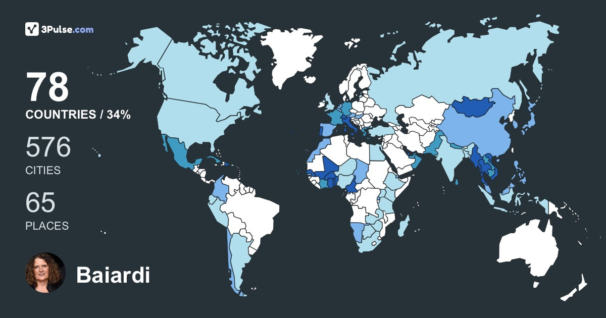 Baiardi Silvia's Travel Map Image